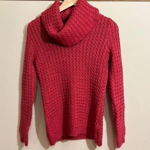 Banana Republic pink turtleneck sweater